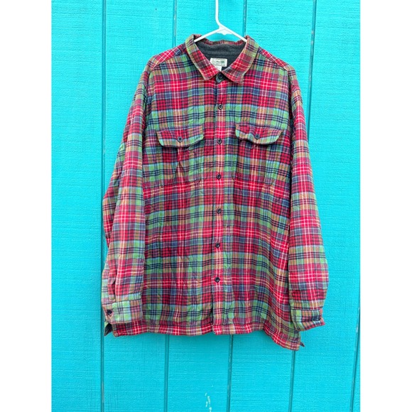 L.L. Bean Other - LL Bean XL Plaid patchwork Fleece Lined Flannel Shirt Jacket Lumberjack Shacket